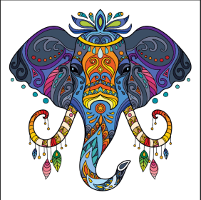 Each Piece Is Animal Shaped Christmas Gift Colorful Elephant Turtle Wooden Jigsaw Puzzles (Option: Style14-A4)