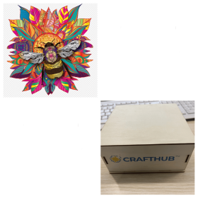 Animal Puzzle Craft Hub A3 Size (Option: 34Style-A3 wooden box)