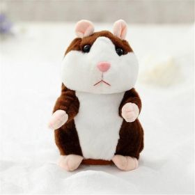 15CM Little Talking Hamster Toy (Option: Dark brown18cm-1)