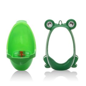 Ergonomic Frog Children Baby Potty Toilet (Color: Green)