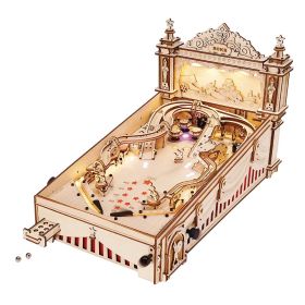 ROKR 3D Puzzle Pinball Machine Wooden Puzzle Brainteaser Building Toy (Option: EG01)