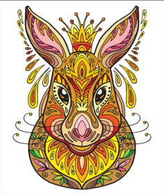 Each Piece Is Animal Shaped Christmas Gift Colorful Elephant Turtle Wooden Jigsaw Puzzles (Option: Style21-A4)