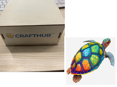 Animal Puzzle Craft Hub A3 Size (Option: 50style-A3 wooden box)