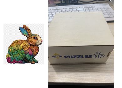 Animal Puzzle Craft Hub A3 Size (Option: 38style-A3 wooden box)
