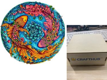 Animal Puzzle Craft Hub A3 Size (Option: 13 Style-A3 wooden box)