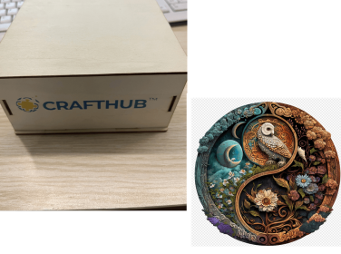 Animal Puzzle Craft Hub A3 Size (Option: 48style-A3 wooden box)