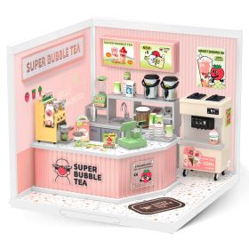 Rolife Super Store Kits Plastic Building Toys For Xmas Gifts DIY Miniature House (Option: DW006)