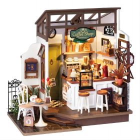 Robotime DIY Doll House With Furniture Children Green Miniature Dollhouse Wooden Kits Assemble Toy Xmas Brithday Gifts (Option: DG162)