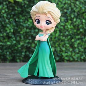 Disney's Hand-Made Frozen Princess Aisha Ann Kawaii Big Eyes Princess Variety Little Beauty Character Action Figure (Color: A, size: 10cm or more)