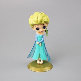 Disney's Hand-Made Frozen Princess Aisha Ann Kawaii Big Eyes Princess Variety Little Beauty Character Action Figure (Color: 006, size: 10cm or more)