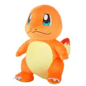 New Cartoon Pokemon Plush Toy Charmander Squirtle Bulbasaur Plush Doll Eevee Mewtwo Jigglypuff Snorlax Plush Toy Children's Gift (Color: Charmander 22cm)