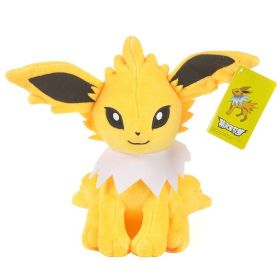 New Cartoon Pokemon Plush Toy Charmander Squirtle Bulbasaur Plush Doll Eevee Mewtwo Jigglypuff Snorlax Plush Toy Children's Gift (Color: Jolteon 25cm)