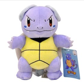 New Cartoon Pokemon Plush Toy Charmander Squirtle Bulbasaur Plush Doll Eevee Mewtwo Jigglypuff Snorlax Plush Toy Children's Gift (Color: Wartortle 23cm1)