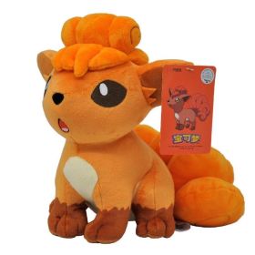 New Cartoon Pokemon Plush Toy Charmander Squirtle Bulbasaur Plush Doll Eevee Mewtwo Jigglypuff Snorlax Plush Toy Children's Gift (Color: Vulpix 25cm)