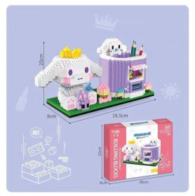 Disney Series Building Blocks Pen Holder Doll Stitch Winnie The Pooh Cute Cartoon Image DIY Puzzle Assembling Toy Children Gift (Color: P2148, size: With box)
