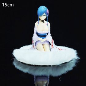 Brand New Anime Rem: A Life In Another World From Scratch Rem Wedding Dress Crystal Girl Doll PVC Movable Doll Collectible Toy (Color: gui zi leimu)