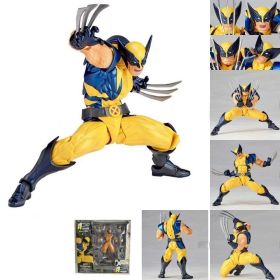 Marvel Revoltech Anime Toy Carnage Deadpool Spider-Man Gwen Stacy Venom Wolverine Magneto Captain America Action Figure Toy (Color: jin gang lang)