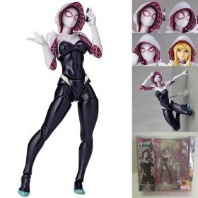Marvel Revoltech Anime Toy Carnage Deadpool Spider-Man Gwen Stacy Venom Wolverine Magneto Captain America Action Figure Toy (Color: wen ge)
