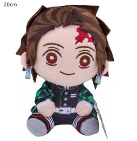20 Cm Demon Slayer's Blade Plush Toy Kimetsu No Yaiba Kamado Tanjirou Tomioka Giyuu Agatsuma Zenitsu Douma Sabito Plush Doll (Color: Kamado Tanjirou, Height: 20CM)