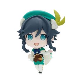 New Pymon Genshin Impact Lumine Diluc Ragnvindr Amber Anime Action Doll Collection Model Doll Children'S Gift (Color: D, size: 8cm)