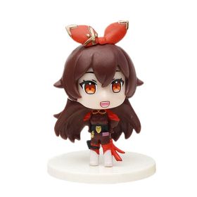 New Pymon Genshin Impact Lumine Diluc Ragnvindr Amber Anime Action Doll Collection Model Doll Children'S Gift (Color: C, size: 8cm)