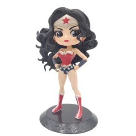 Q Version Of Marvel Superhero Princess Aisha Ann; Harley Quinn; Supergirl And Catwoman; Action Doll Home Decoration Gifts (Color: X, size: 13CM)