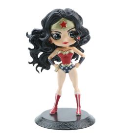 Q Version Of Marvel Superhero Princess Aisha Ann; Harley Quinn; Supergirl And Catwoman; Action Doll Home Decoration Gifts (Color: F, size: 13CM)