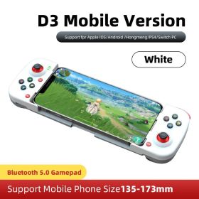 Wireless Gamepad Bluetooth-compatible Type-C Gaming Controller Portable Joystick Gamepads For PS4 IOS Android /switch PC (Ships From: China, Color: White)