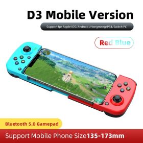 Wireless Gamepad Bluetooth-compatible Type-C Gaming Controller Portable Joystick Gamepads For PS4 IOS Android /switch PC (Ships From: China, Color: Red Blue)