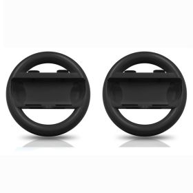 For NintendoSwitch Accessories Racing Steering Wheel Handle Grips Joycon Caps for Nintendo Switch NS Gamepad Racing Simulator (Color: 2 Pcs Black)