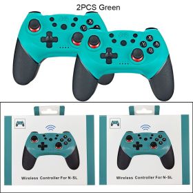 Compatible Nintendo Switch Controller Wireless Bluetooth Gamepads For Nintendo Switch Pro OLED Console Control Joystick (Ships From: China, Color: 2PC Green With  BOX)