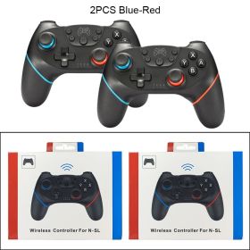 Compatible Nintendo Switch Controller Wireless Bluetooth Gamepads For Nintendo Switch Pro OLED Console Control Joystick (Ships From: China, Color: 2PC BlueRed With BOX)