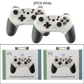 Compatible Nintendo Switch Controller Wireless Bluetooth Gamepads For Nintendo Switch Pro OLED Console Control Joystick (Ships From: China, Color: 2PC White With  BOX)