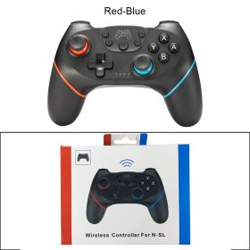 Compatible Nintendo Switch Controller Wireless Bluetooth Gamepads For Nintendo Switch Pro OLED Console Control Joystick (Ships From: China, Color: Red-Blue With BOX)