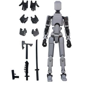 MerryXD Titan 13 Action Figure, Lucky 13 Action Figure T13 Action Figure (Color: Grey)