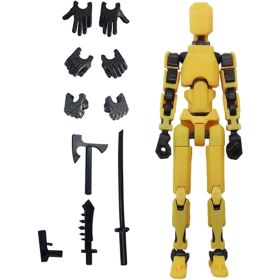 MerryXD Titan 13 Action Figure, Lucky 13 Action Figure T13 Action Figure (Color: Yellow)