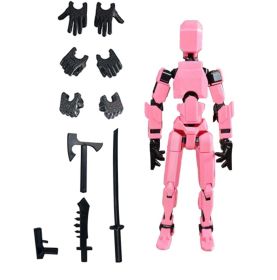 MerryXD Titan 13 Action Figure, Lucky 13 Action Figure T13 Action Figure (Color: Pink)