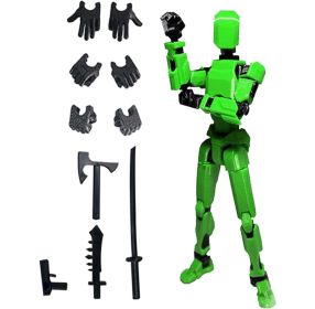 MerryXD Titan 13 Action Figure, Lucky 13 Action Figure T13 Action Figure (Color: Green)