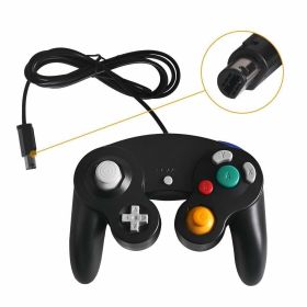 Wired NGC Controller Gamepad For Nintendo GameCube GC & Wii U Console Colors NEW (Color: Black)