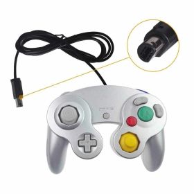 Wired NGC Controller Gamepad For Nintendo GameCube GC & Wii U Console Colors NEW (Color: Silver)