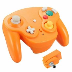 Wireless Game Controller With Adapter For Original Gamecube Retro Classic GC NGC (Option: Orange)