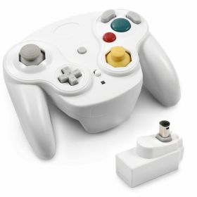 Wireless Game Controller With Adapter For Original Gamecube Retro Classic GC NGC (Option: White)