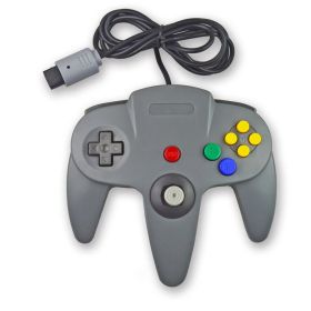 New Wired Controller Joystick Compatible With Nintendo 64 N64 Video Game Console (Color: Gray)