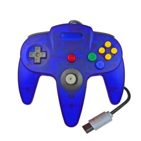 New Wired Controller Joystick Compatible With Nintendo 64 N64 Video Game Console (Color: Transparent Blue)