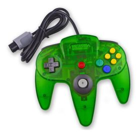 New Wired Controller Joystick Compatible With Nintendo 64 N64 Video Game Console (Color: Transparent Green)