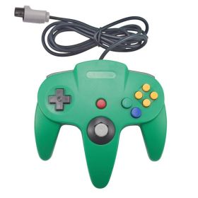 New Wired Controller Joystick Compatible With Nintendo 64 N64 Video Game Console (Color: Green)