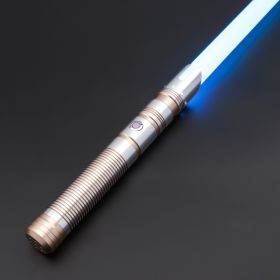 TXQ SABER Neo Pixel Lightsaber Gesture Control Metal Hilt 16 Soundfont 22 Light Effect Force Blaster Laser Sword Luminous Toys (Color: TSK-E30-Gold, version: Premium RGB)