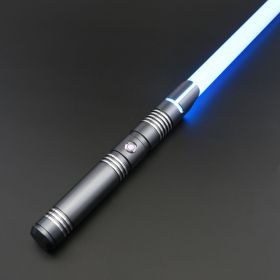 TXQ SABER RGB 12-Color Variable Lightsaber Metal Hilt With 16 Sounds Smooth Swing FX Duel Light LED USB Laser Sword Cosplay (Color: TSK-E13-Gray, version: Premium RGB)