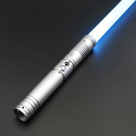 TXQ SABER Force Heavy Dueling RGB / Neo Pixel Motion Control Lightsaber Infinite Colour Change Premium aluminium handle Jedi Sword Kids Toys (Color: TSK-E06-Silver, version: Premium RGB)