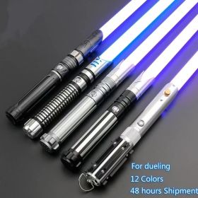 TXQ SABER Force Heavy Dueling RGB / Neo Pixel Motion Control Lightsaber Infinite Colour Change Premium aluminium handle Jedi Sword Kids Toys (Color: TSK-E02-Gray, version: Premium RGB)